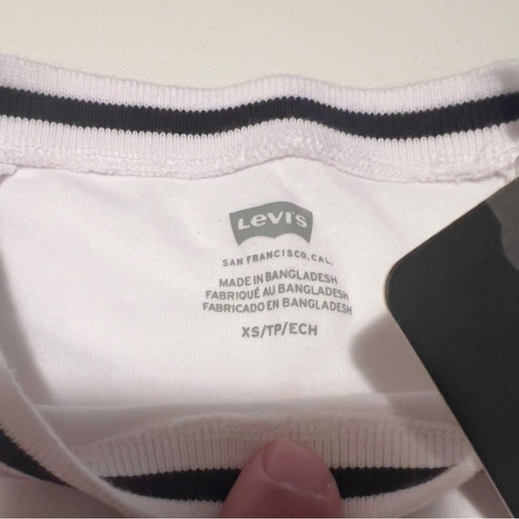 NWT Levi's Women ORACLE SHRUNKEN RINGER T-SHIRT Size Extra Small (E2) - Picture 5 of 5